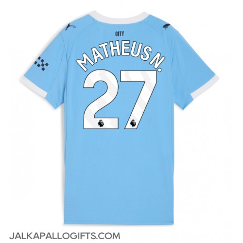 Manchester City Matheus Nunes #27 Kotipaita Naiset 2025-26 Lyhythihainen